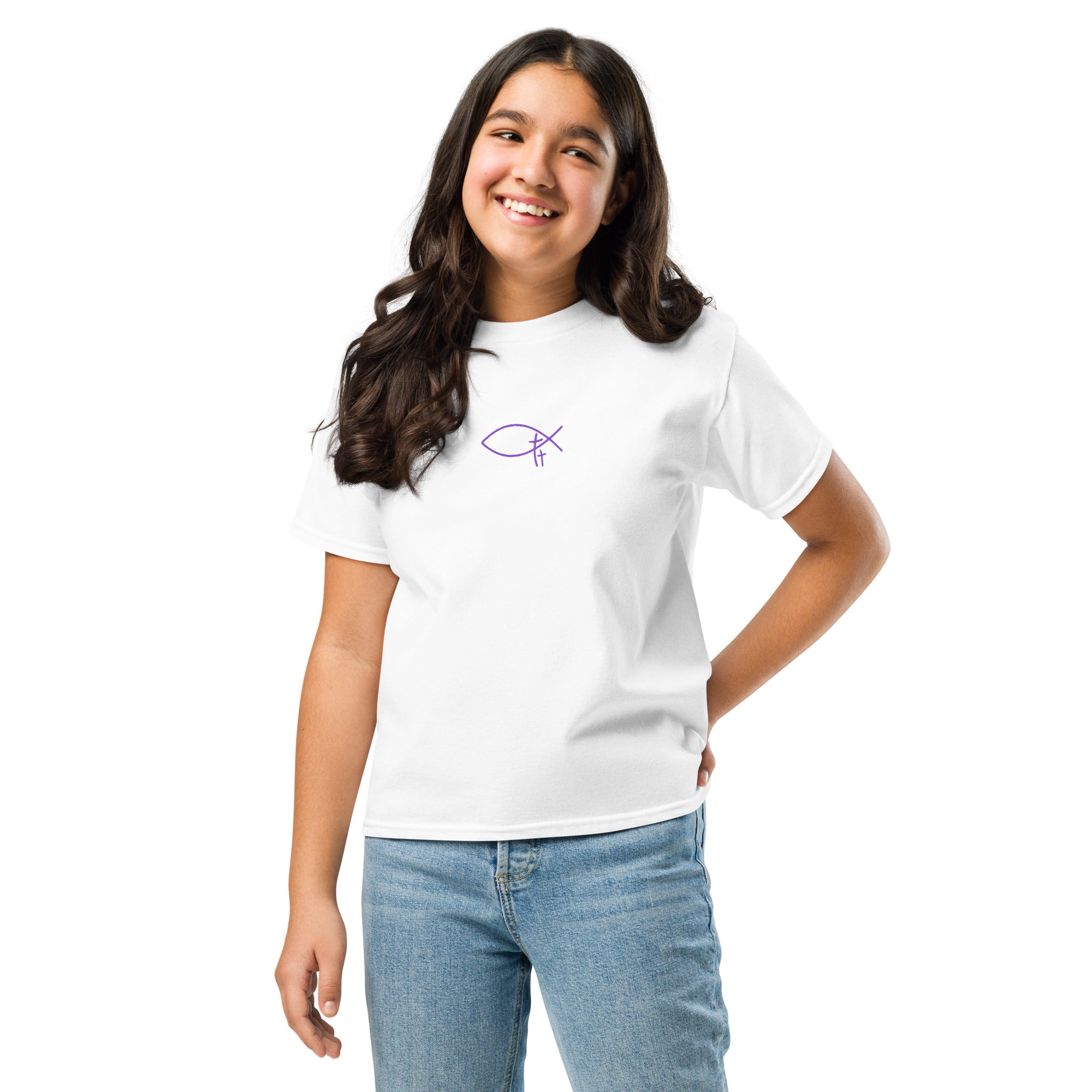 Christliche Kinderkleidung mit hochwertiger Stickerei. Minimalistische  Kinder T-Shirt Little Identity von beloved.Identity .  Faith Streetweae