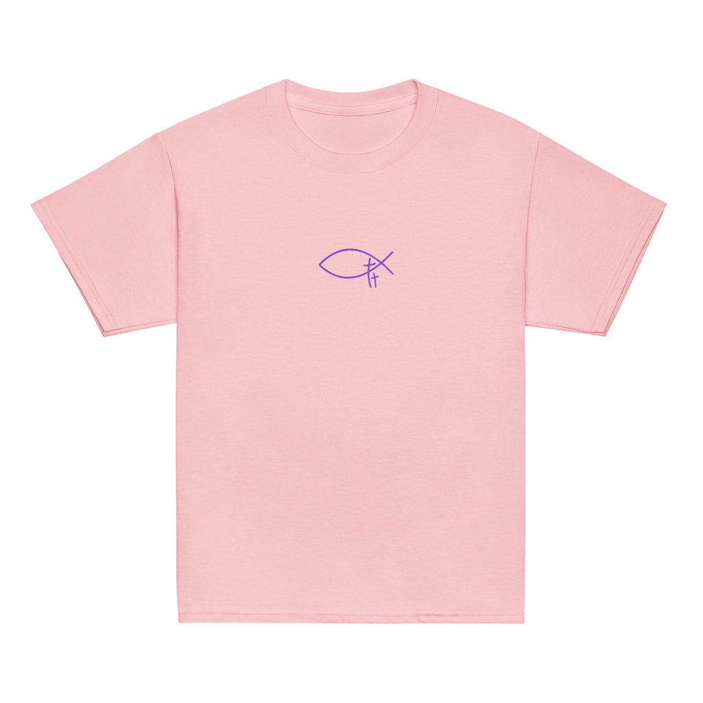Christliche Kinderkleidung mit hochwertiger Stickerei. Minimalistische  Kinder T-Shirt Little Identity von beloved.Identity