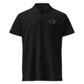 Detail der strukturierten Piqué Baumwolle des christlichen Polo Shirts