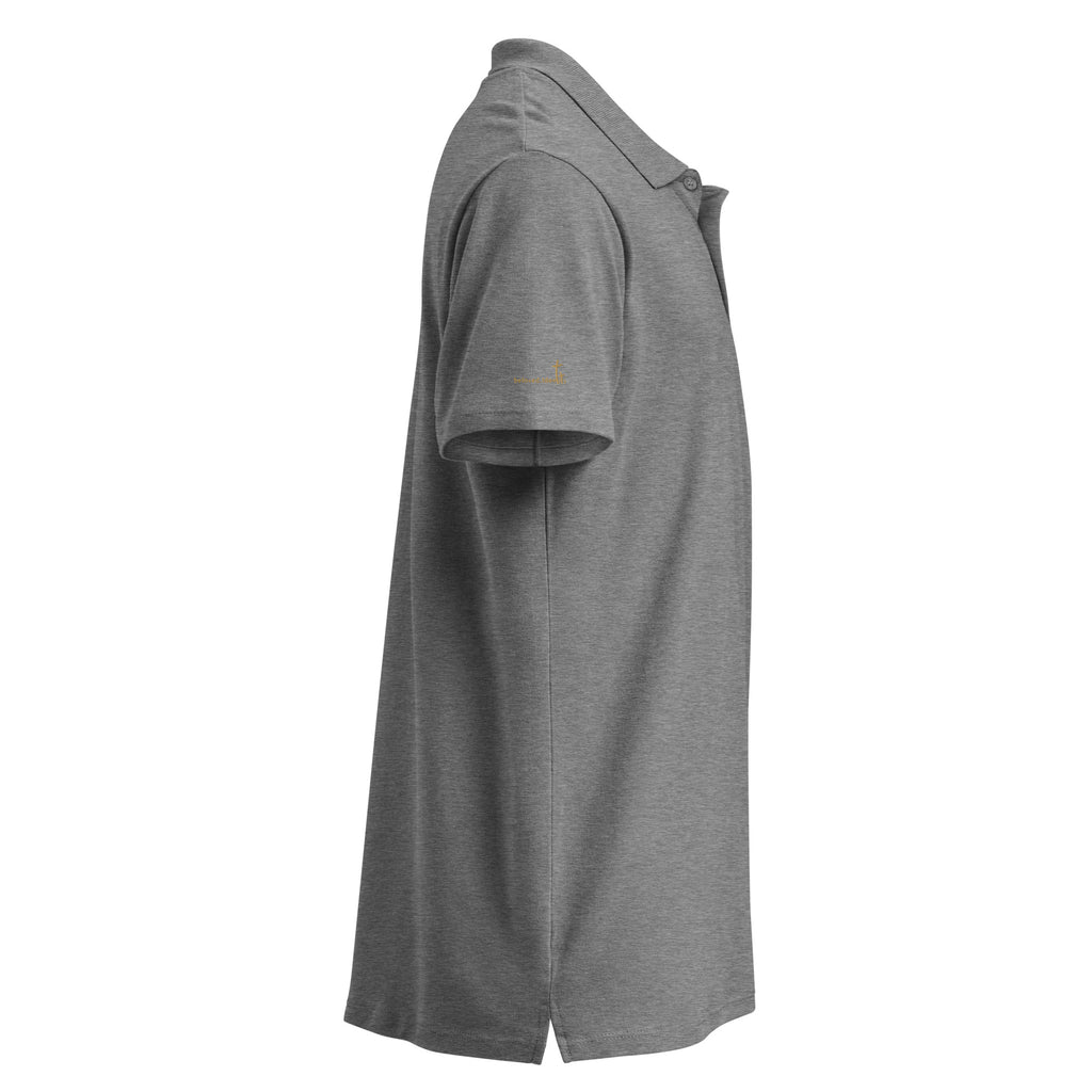 Christliches Polo Shirt für Männer mit gesticktem Ichthys Symbol – beloved.identity
