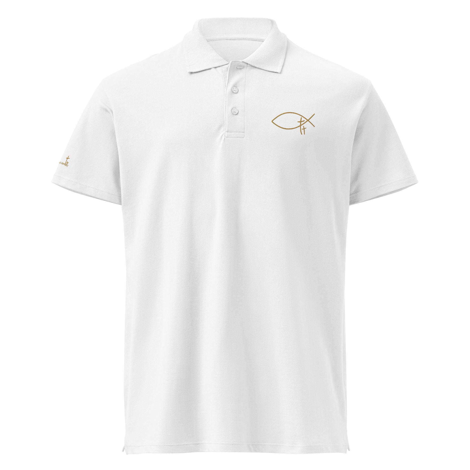 Minimalistisches christliches Polo Shirt für Männer aus Baumwolle